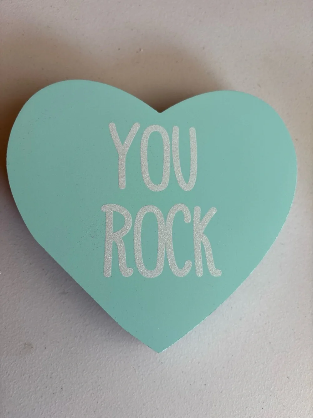 Target Black Heart Wall Decor with Teal Glitter 